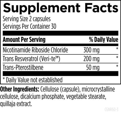 CellGuard-NR™ supplement facts image