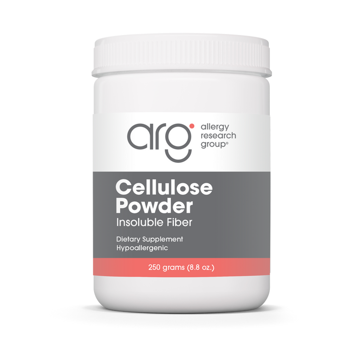 Allergy Research Group Cellulose Powder - 250 grams ( 8.8 oz) bottle front label