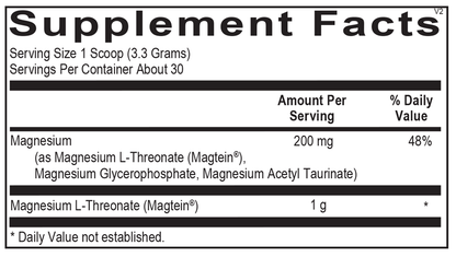 CereMag supplement facts image