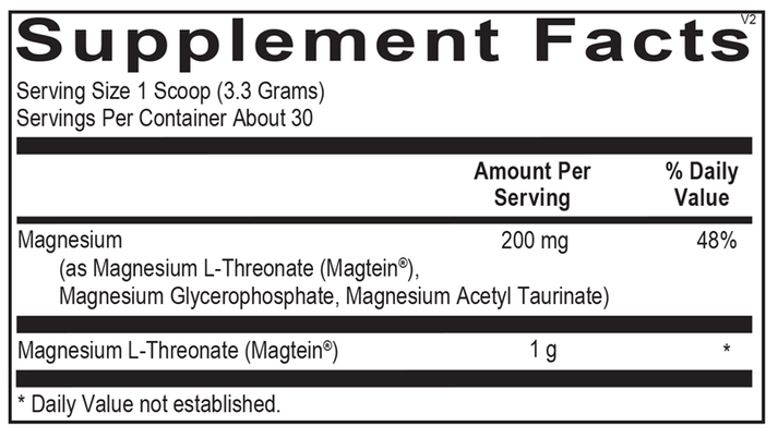 CereMag supplement facts image