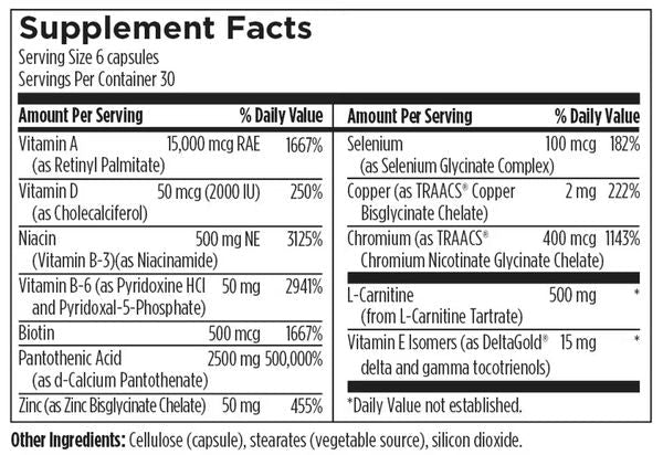 Clear the Chaos™ supplement facts image
