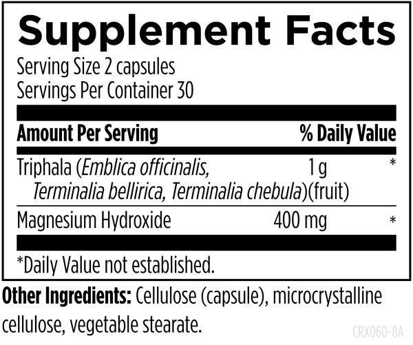 Colon Rx™ 60 capsules supplement facts image