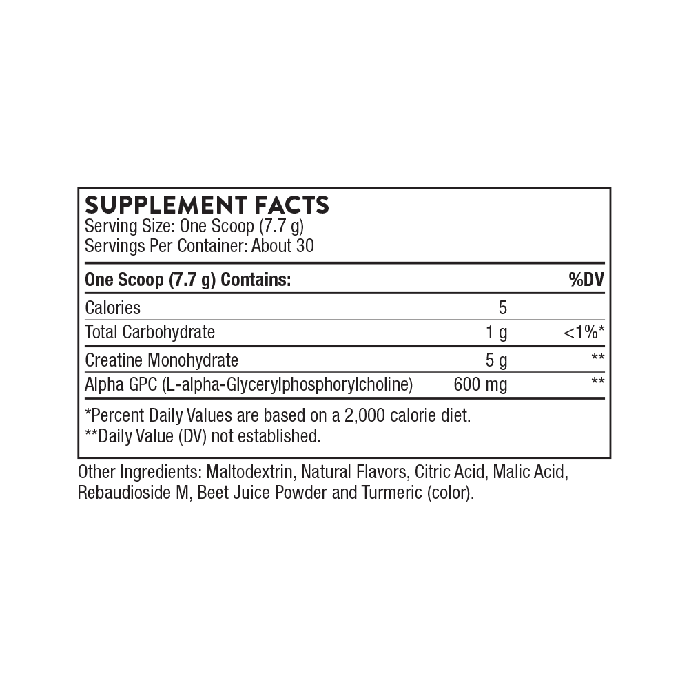 Creatine + Alpha GPC 2
