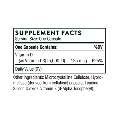 Vitamin D-5,000 - NSF Certified for Sport - 60 Servings 2