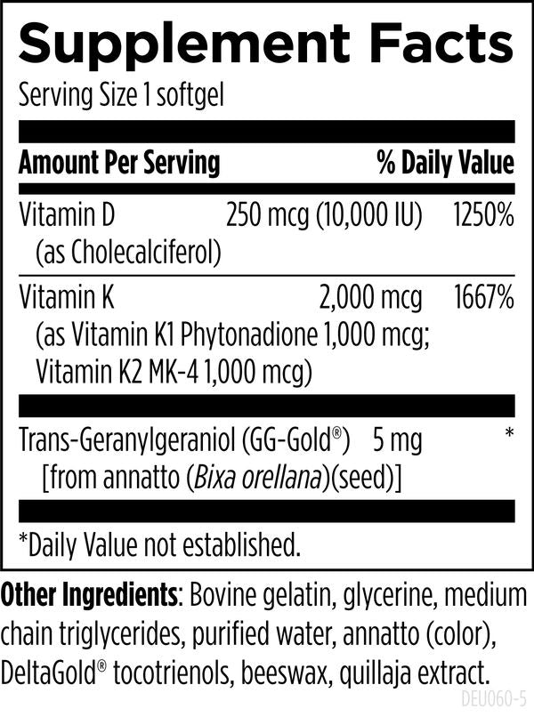 D-Evail™ 10K supplement facts image