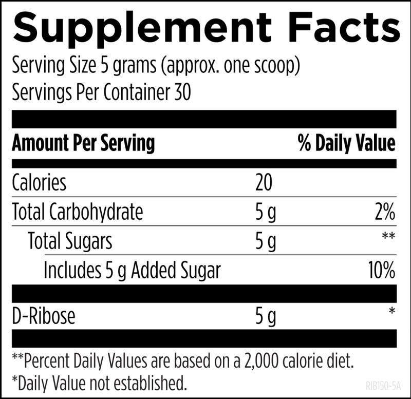 D-Ribose 150 g (5.3 oz)