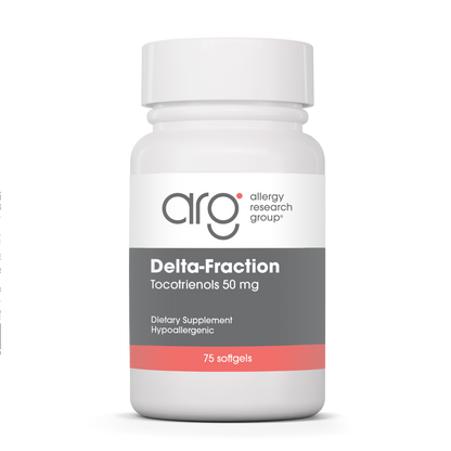 Allergy Research Group Delta-Fraction Tocotrienols 50 mg - 75 softgels bottle front label