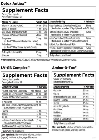 Detoxification Support Packets 60 packets supplement facts image