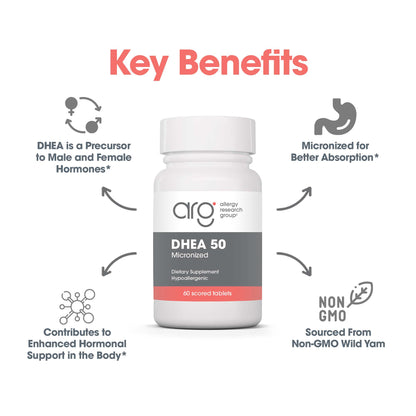 DHEA 50 mg - key benefits including enhanced hormonal support in the body