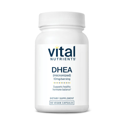 Vital Nutrients DHEA 10mg dietary supplement.