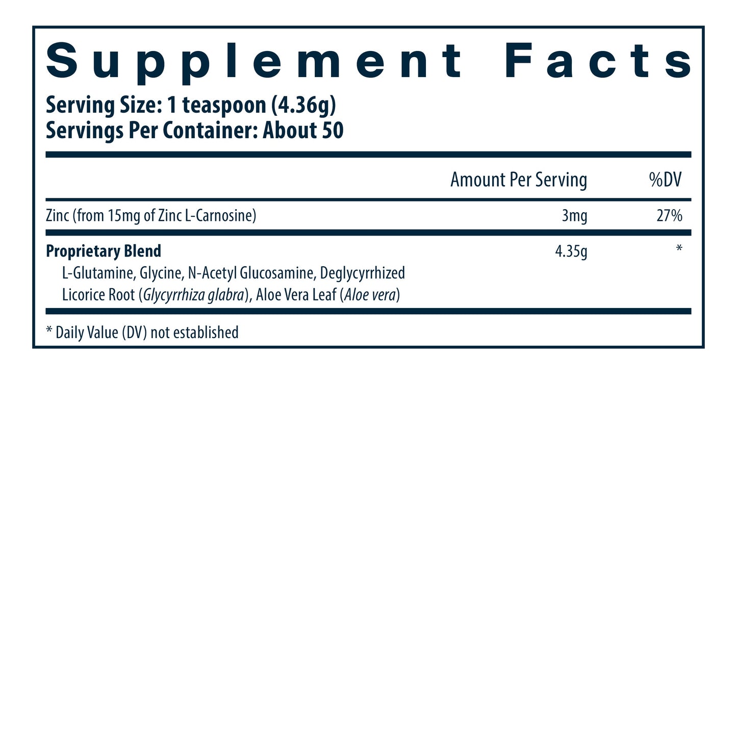 Vital Nutrients Digest Ease supplement facts.