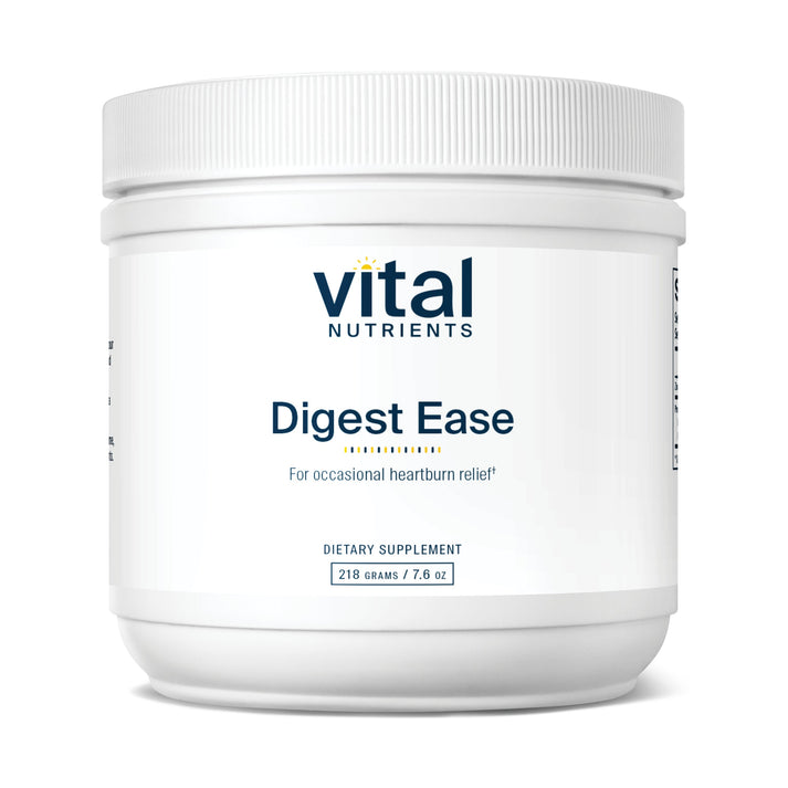 Vital Nutrients Digest Ease for heartburn relief.