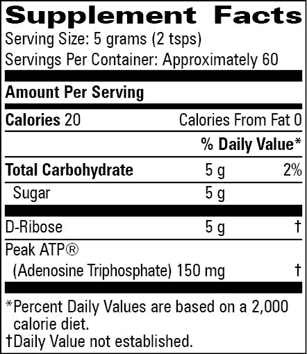 D-Ribose with Peak ATP