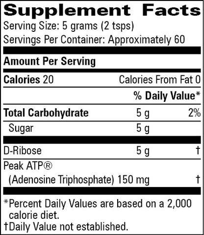 D-Ribose with Peak ATP