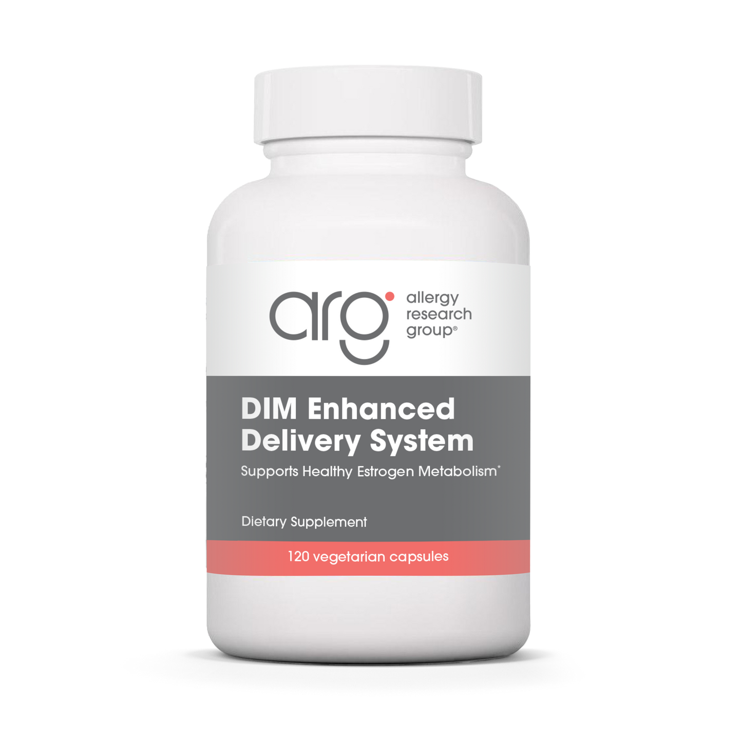Allergy Research Group DIM Enhanced Delivery System - 120 vegetarian capsules bottle front label