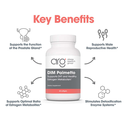 DIM Palmetto - suggested use: 2 softgels daily with food
