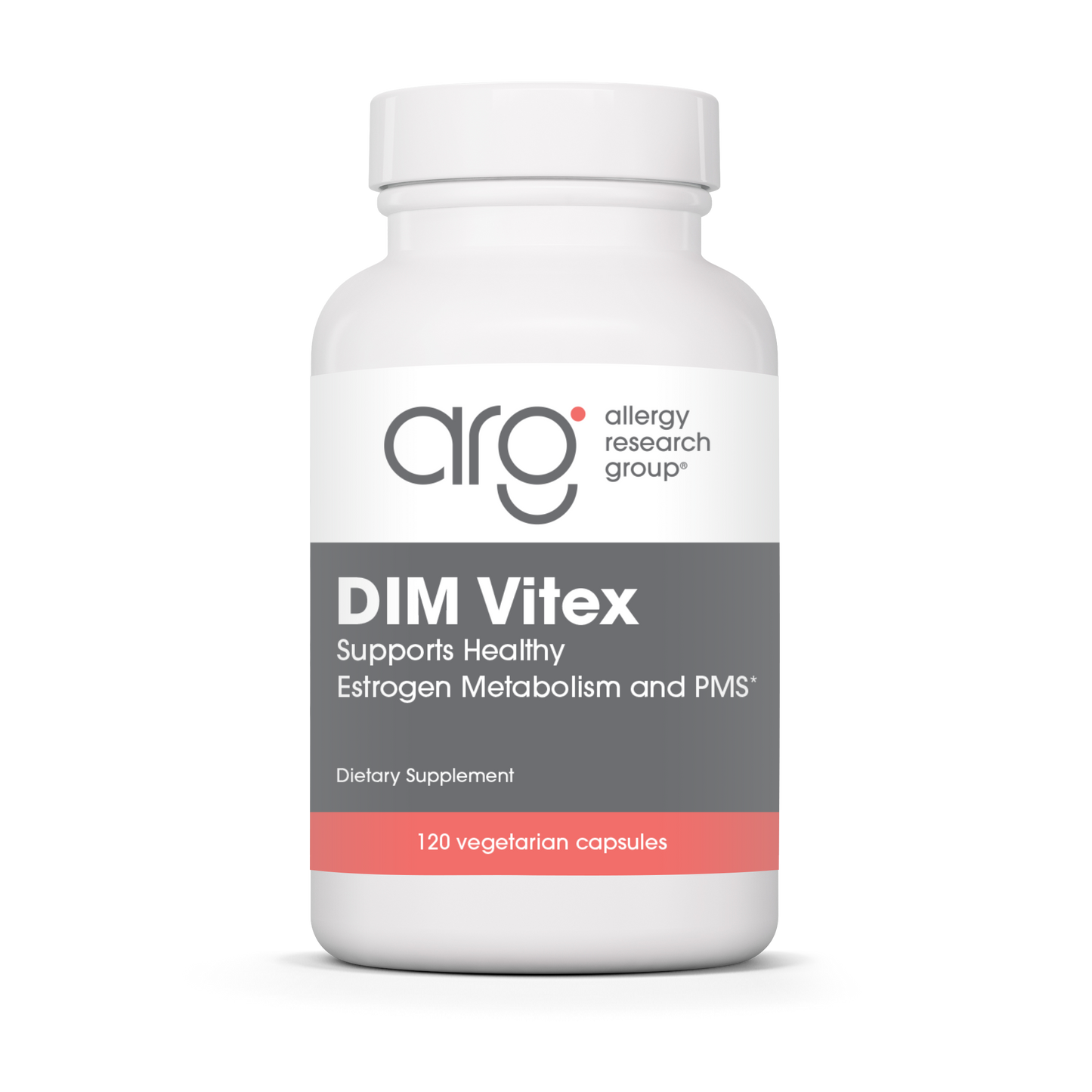Allergy Research Group DIM Vitex - 120 vegetarian capsules bottle front label