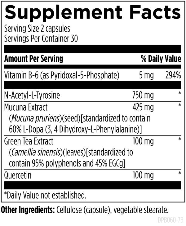 DopaBoost™ 60 capsules supplement facts image