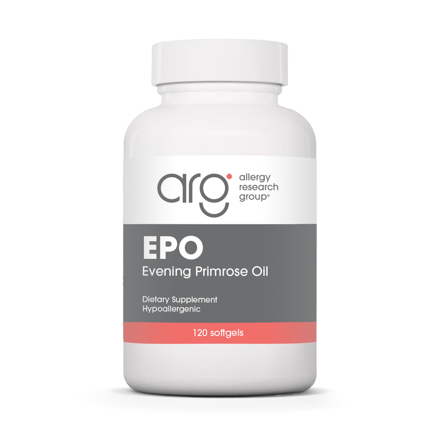 Allergy Research Group EPO - 120 softgels bottle front label