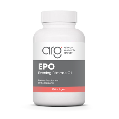 Allergy Research Group EPO - 120 softgels bottle front label