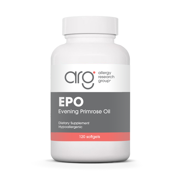 Allergy Research Group EPO - 120 softgels bottle front label