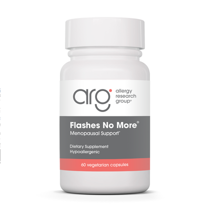 Allergy Research Group Flashes No More® - 60 vegetarian capsules bottle front label