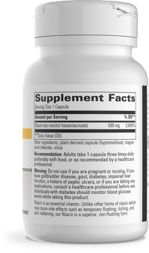 Nature's Way® | Flush-Free Niacin - right side of pack Sku:75406