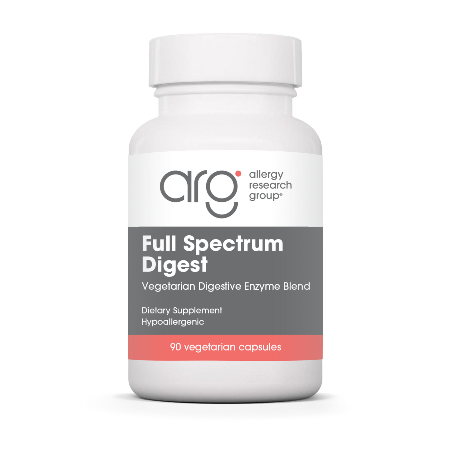 Allergy Research Group Full Spectrum Digest - 90 vegetarian capsules bottle front label