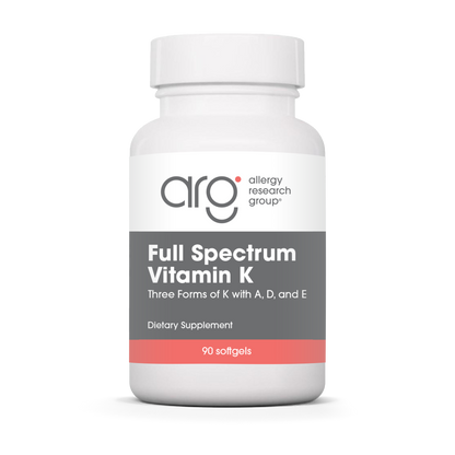 Allergy Research Group Full Spectrum Vitamin K - 90 softges bottle front label