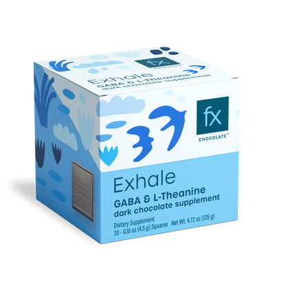 Fx Chocolate® Exhale-30 Count Chocolate supplement facts image