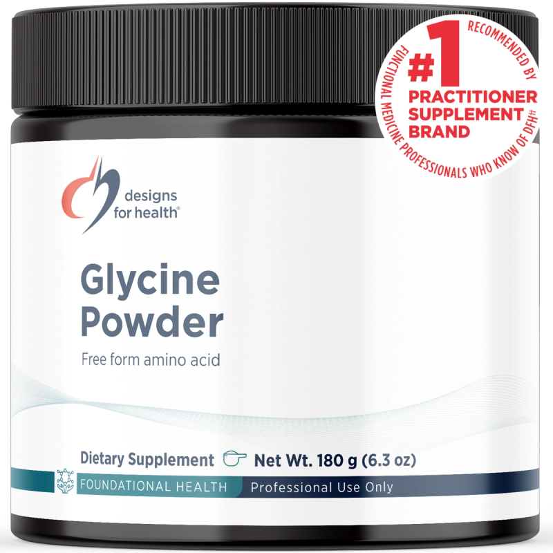 Glycine Powder 180 g (6.3 oz) powder bottle image