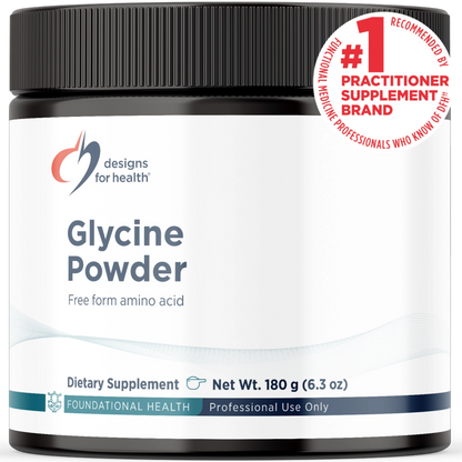 Glycine Powder 180 g (6.3 oz) powder bottle image