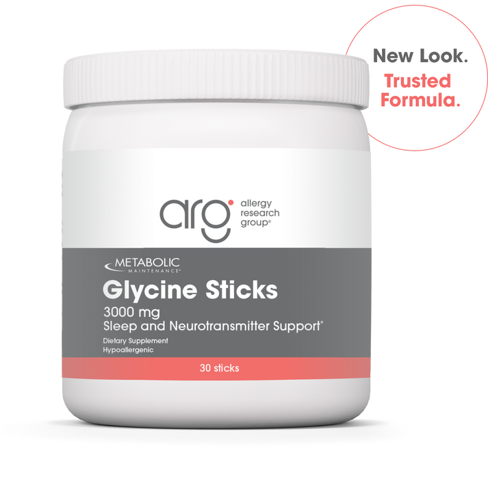 Glycine Sticks bottle with New Look Trusted Formula badge
