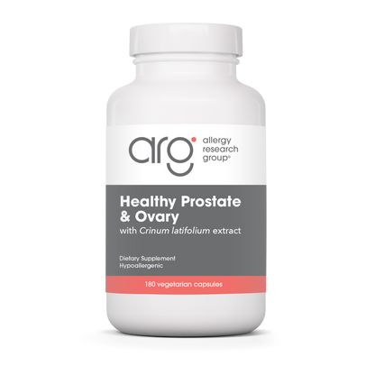 Allergy Research Group Healthy Prostate & Ovary - 180 vegetarian capsules bottle front label