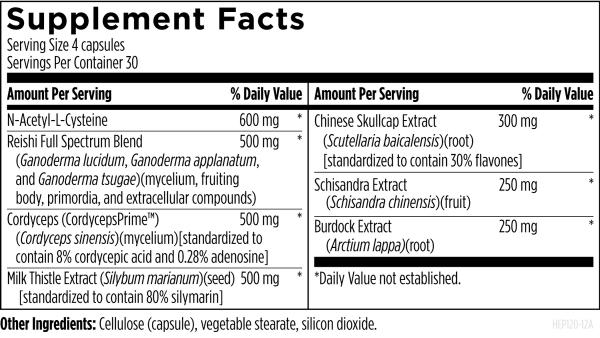 Hepatatone Plus™ 120 capsules supplement facts image
