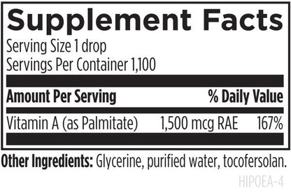 Hi-Po Emulsi-A™ 1 fl oz (30 mL) liquid supplement facts image