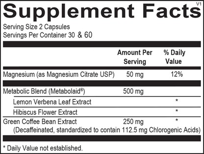 HiPhenolic supplement facts image