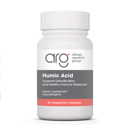 Allergy Research Group Humic Acid - 60 vegetarian capsules bottle front label