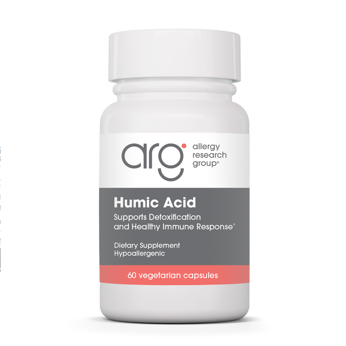 Allergy Research Group Humic Acid - 60 vegetarian capsules bottle front label