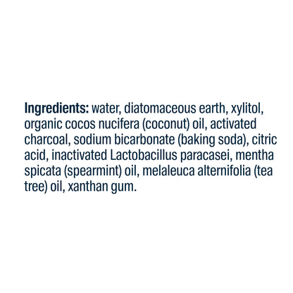 Hyperbiotics Activated Charcoal Probiotic Toothpaste ingredients.
