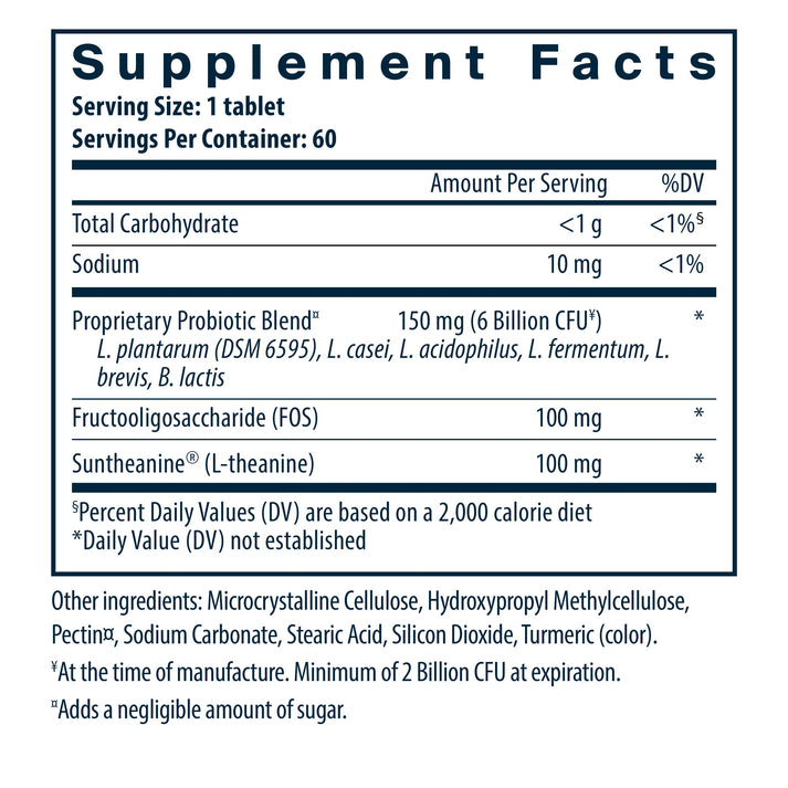 Hyperbiotics Pro-Mood Probiotic supplement facts.