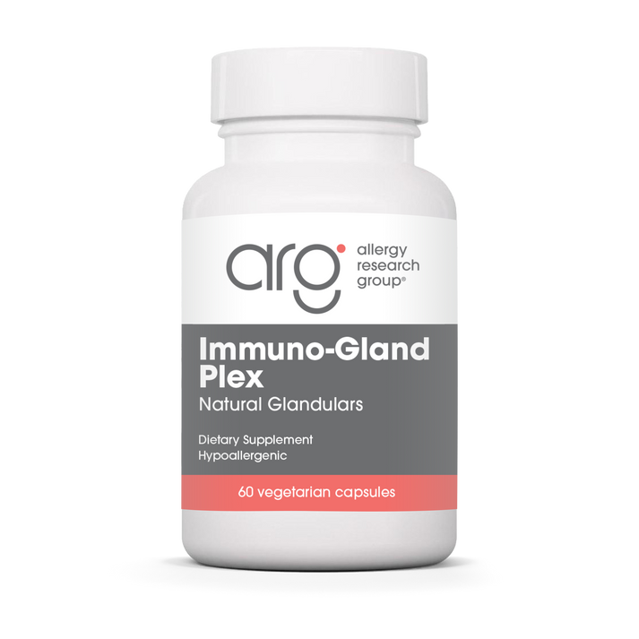 Allergy Research Group Immuno-Gland Plex - 60 vegetarian capsules bottle front label