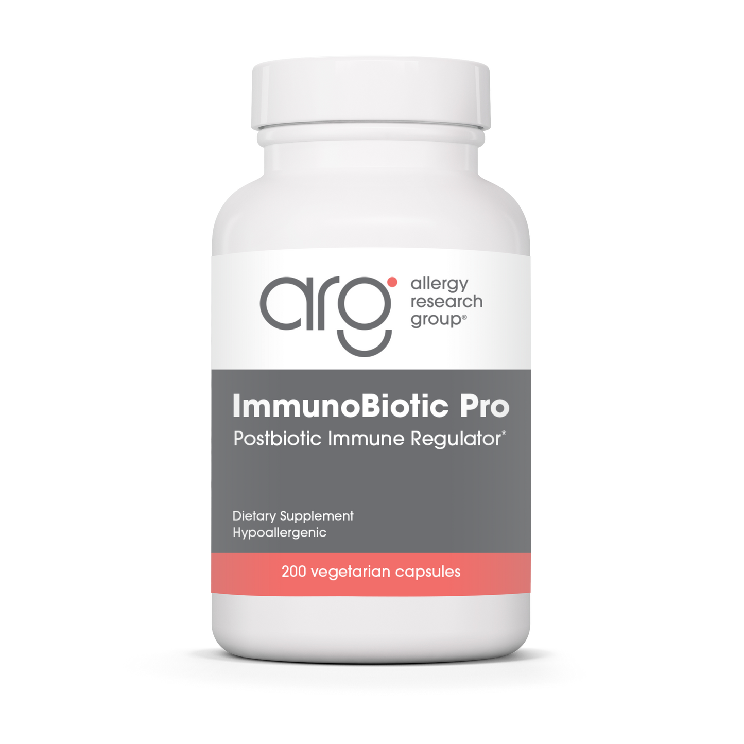 Allergy Research Group ImmunoBiotic Pro - 200 vegetarian capsules bottle front label