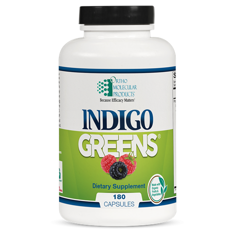 Indigo Greens Capsules supplement facts image