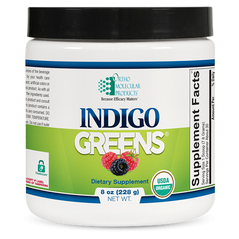 Indigo Greens Powder supplement facts image