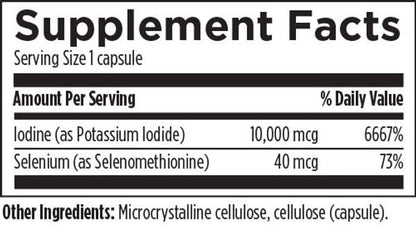 Iodine Synergy™ 120 capsules supplement facts image