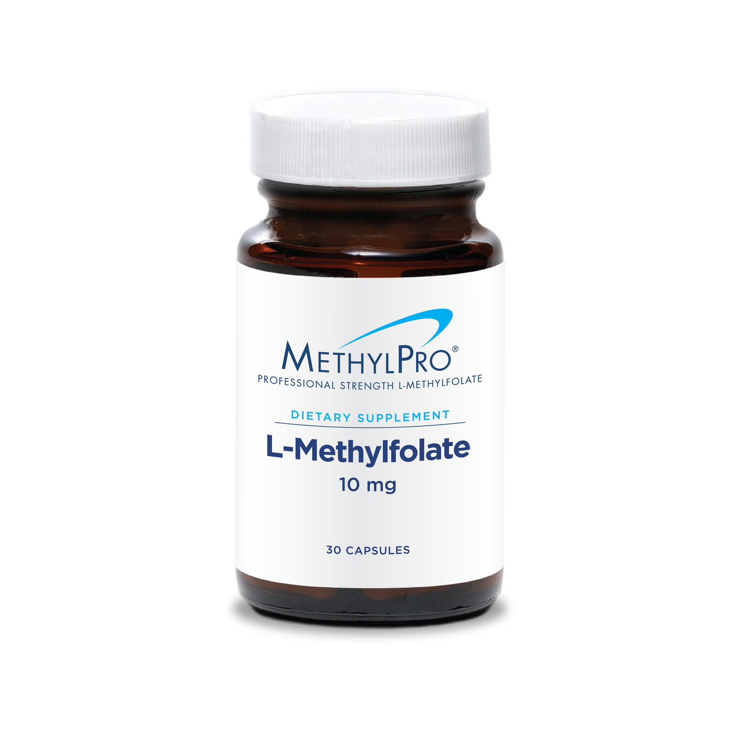 MethylPro L-Methylfolate 10 mg bottle for healthy methylation, balanced mood, cognitive support, and sustained energy