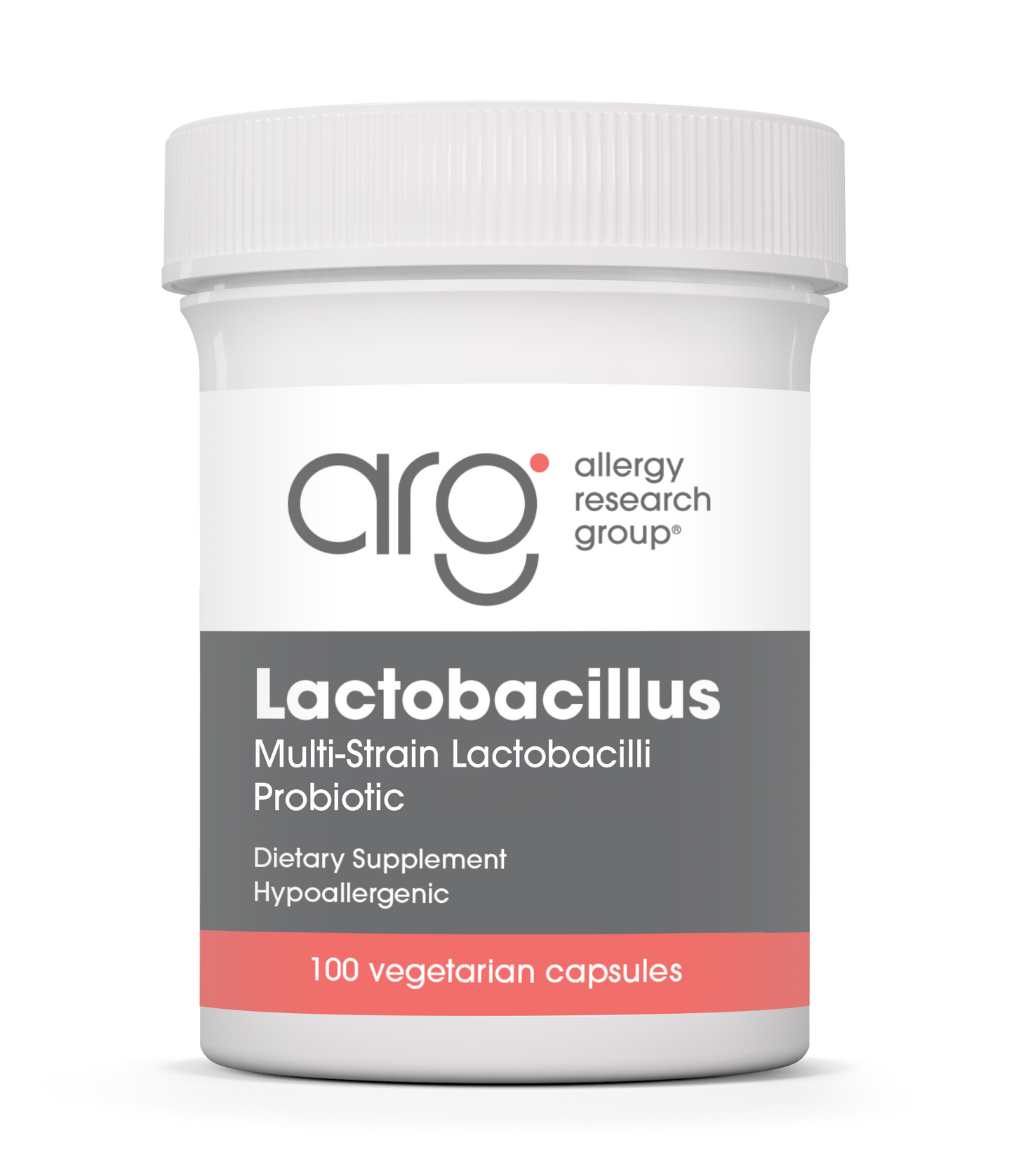 Allergy Research Group Lactobacillus - 100 vegetarian capsules bottle front label