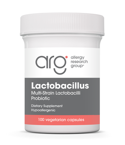 Allergy Research Group Lactobacillus - 100 vegetarian capsules bottle front label