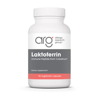 Allergy Research Group Laktoferrin - 120 vegetarian capsules bottle front label